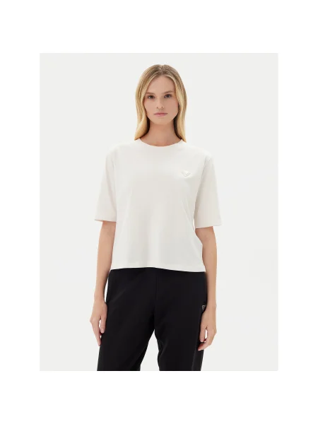 Guess Póló Ekru Relaxed Fit
