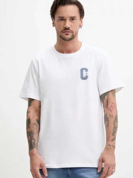 Tričko Converse s aplikací bílá