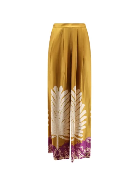 Pantaloni palazzo Bye Firenze galben