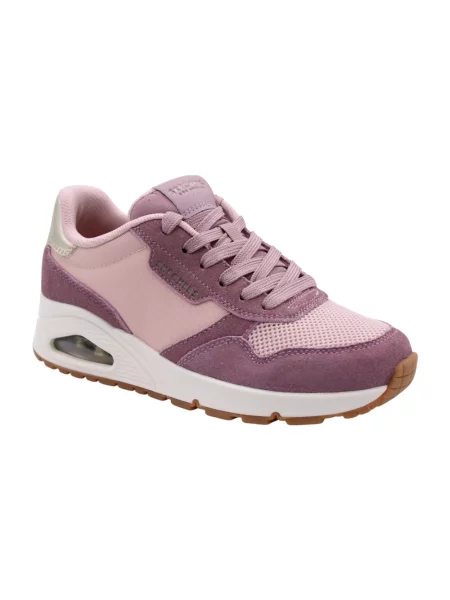Sneakersy Skechers zamszowe różowe