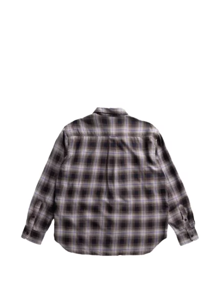 Lung cămașă Norse Projects în carouri violet