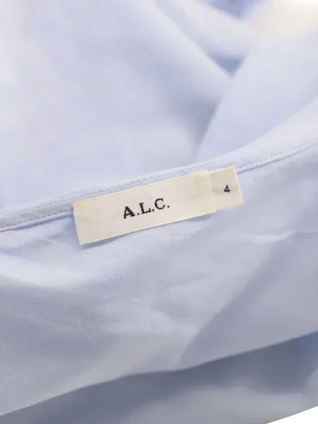 Top A.l.c. cu volane cu un umăr gol albastru