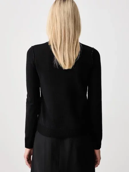 Maison Margiela sweter z wełną czarny