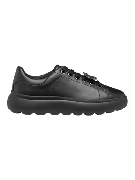 Sneakersy Geox skórzane czarne