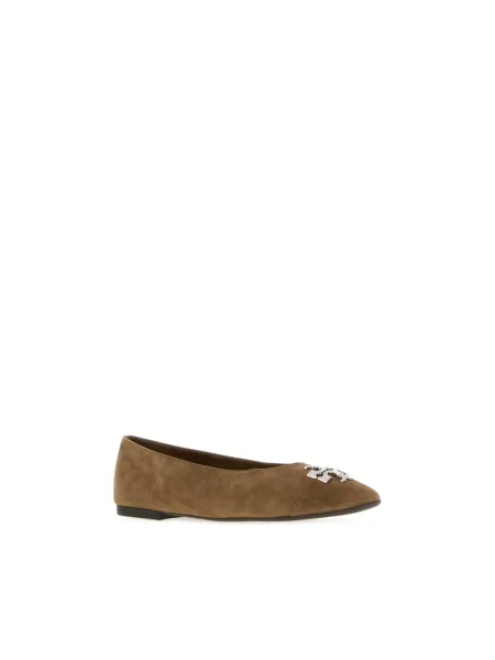 Balerinki Tory Burch beżowe