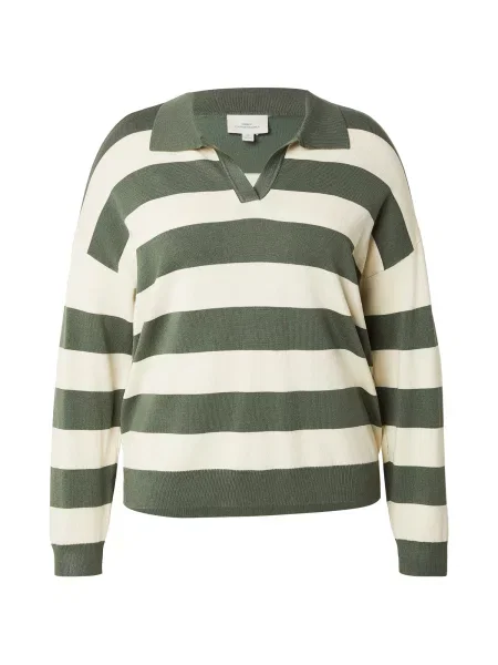 ONLY Carmakoma Pulover CARMEDDIE / verde bej