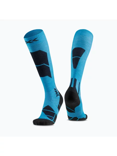 Skarpety narciarskie X-Socks Ski Perform Merino Otc eternal ice niebieskie