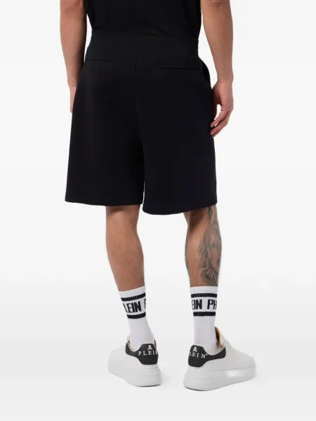 Fleece σορτς Philipp Plein μαύρο