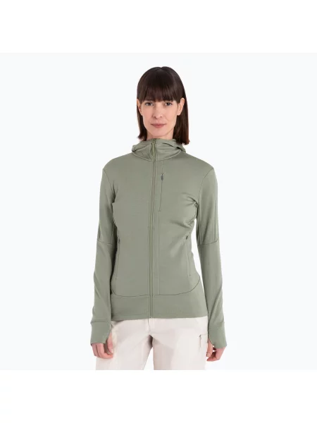 Льодохідна трекінгова куртка Merino Quantum IV Zip Hoodie лишайник