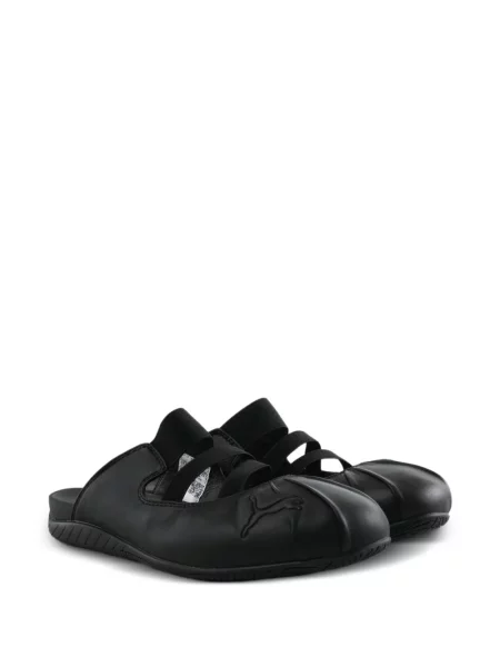 Papuci tip mules Puma cu bretele negru