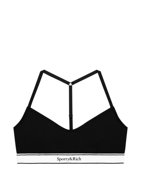 Sutien sport Sporty & Rich cu autograf negru
