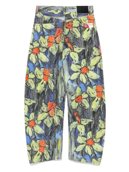 Blugi Jnby cu model floral cu imagine albastru