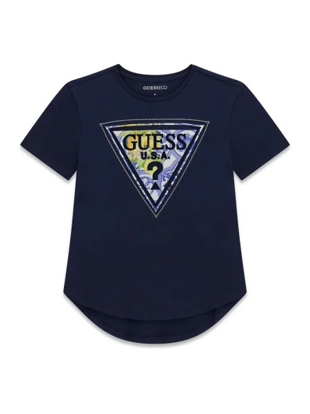 Guess Póló Sötétkék Relaxed Fit zöld