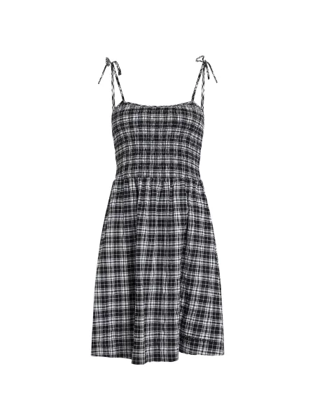 KARL LAGERFELD JEANS Rochie de vară gri deschis / negru alb