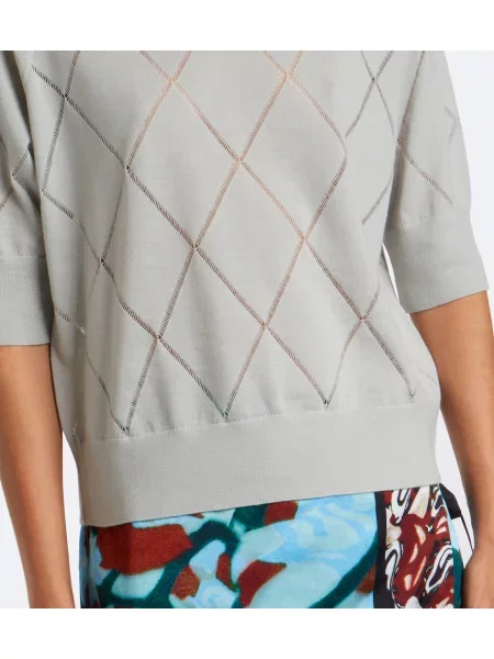 Pulover Dries Van Noten de lână gri