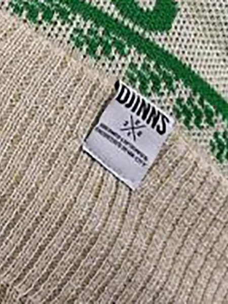 DJINNS Sapka Winter Jacquard / zöld bézs