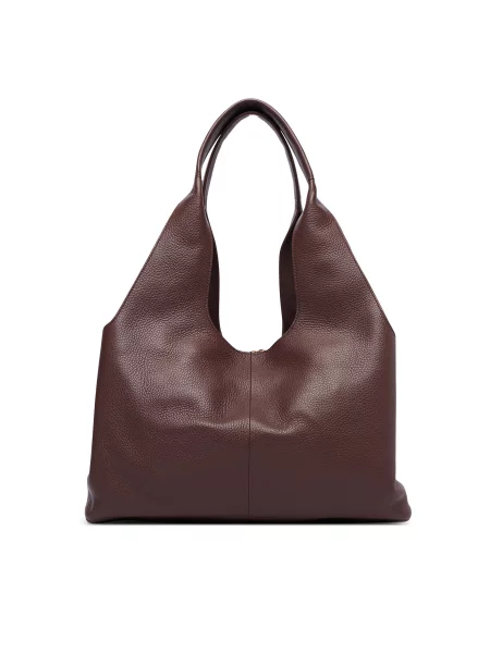 Coccinelle Bőr shopper táska Coccinelle Nell piros
