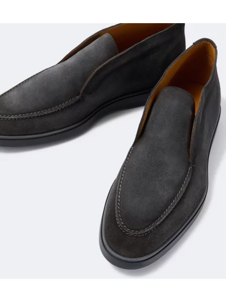 Slip on hlačke Magnanni iz semiša modra