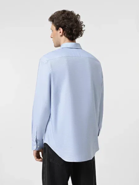 Рубашка Emporio Armani голубая