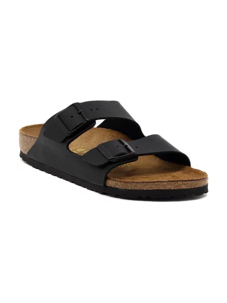 Klapki Birkenstock skórzane czarne