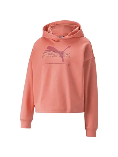 Bluza z kapturem Puma różowa