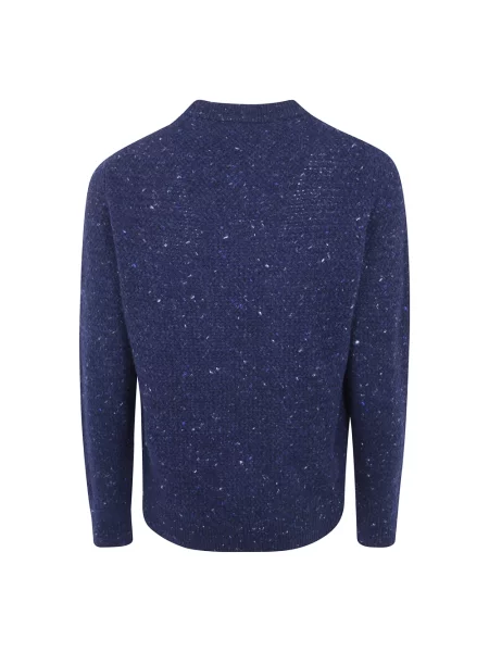 Sweter Filippo De Laurentiis wełniany niebieski