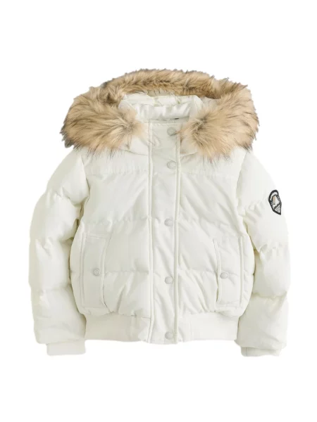 Superdry & Co Geacă de iarnă Everest maro cappuccino alb