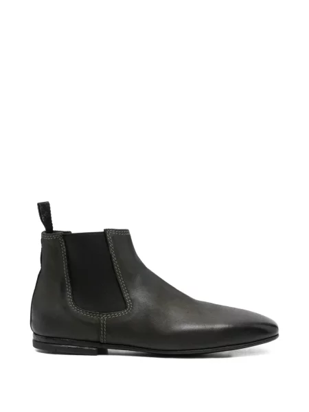Botine chelsea Premiata cu vârf pătrat negru