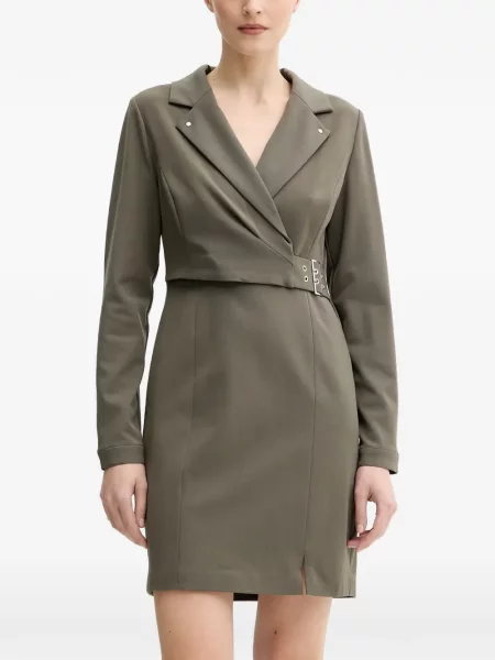Cu centură rochie mini Morgan plic verde