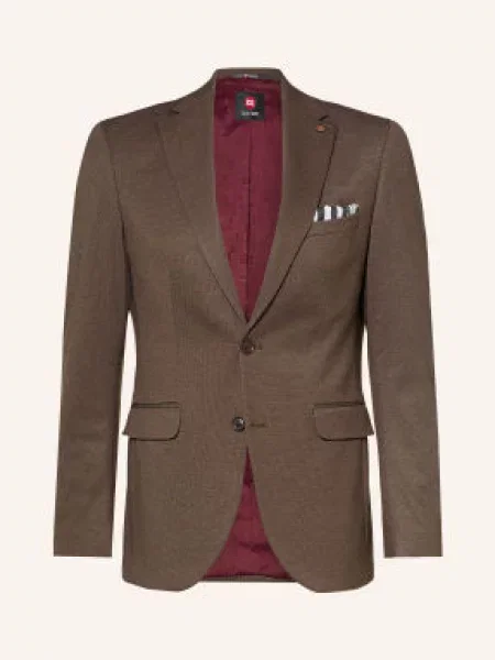 Cg Club Of Gents Oblekové Sako Cg Calvin Slim Fit Z Džersího Úpletu 73 dunkelbraun