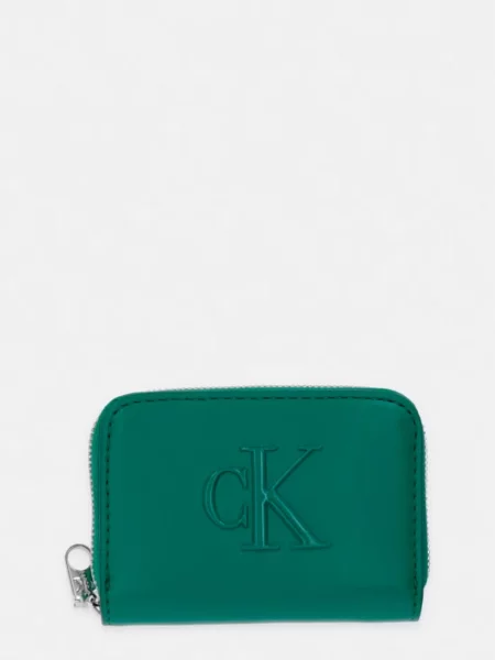 Calvin Klein denarnica iz umetnega usnja zelena