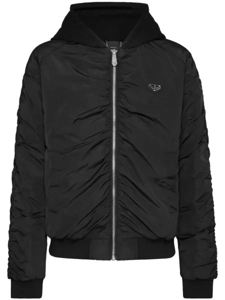 Zateplená bomber bunda Philipp Plein černá