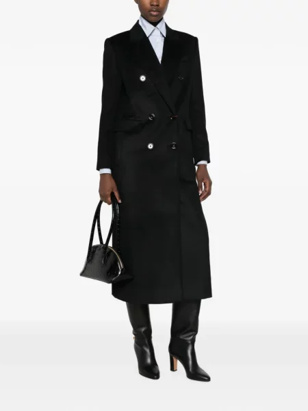 Palton Max Mara de lână negru