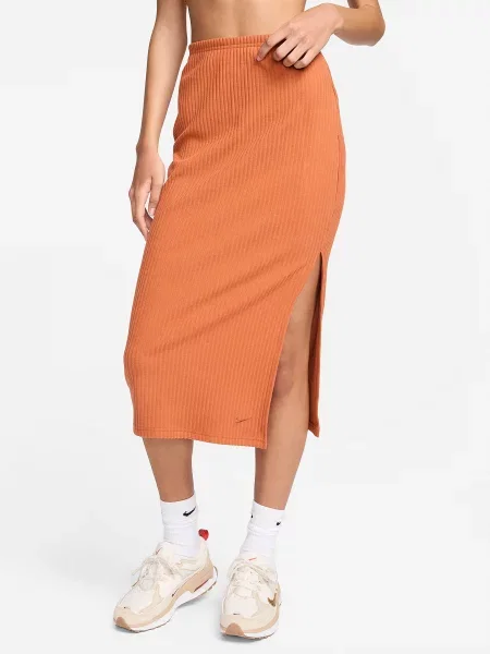 NIKE Спідниця міді помаранчевий