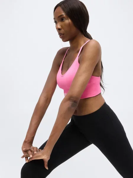 UNDER ARMOUR Športová podprsenka Vanish Seamless ružová biela