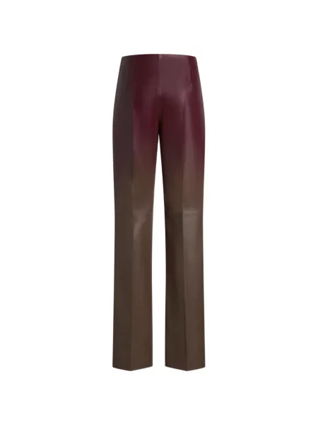 Pantaloni Etro din piele maro