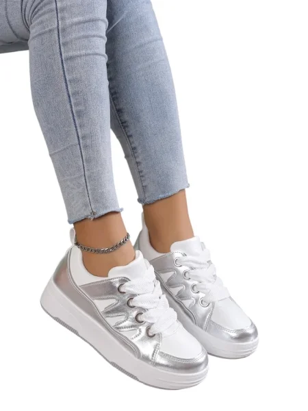 Sneakerși Resti alb