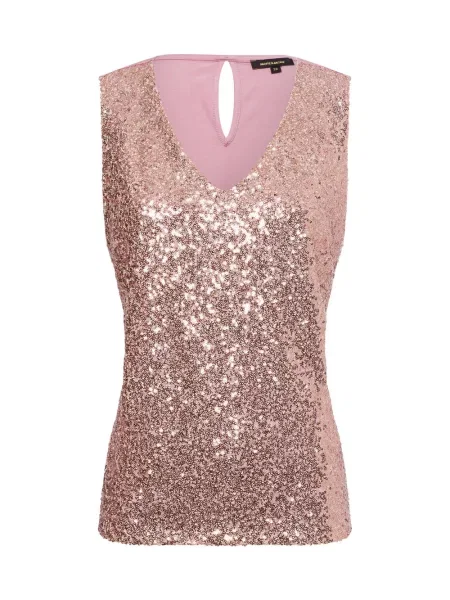 Top More & More z cekinami różowy