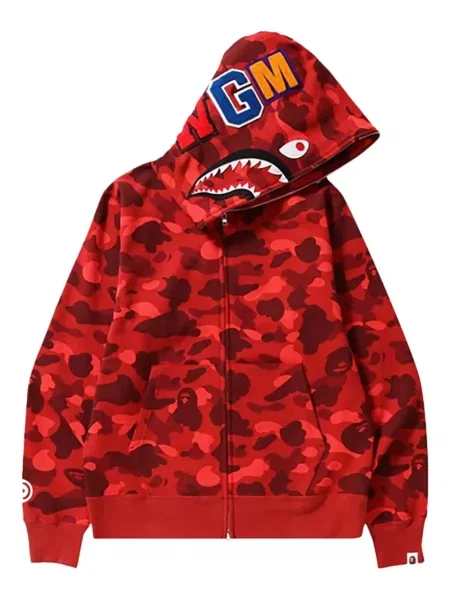 Суичър с качулка A Bathing Ape® червено