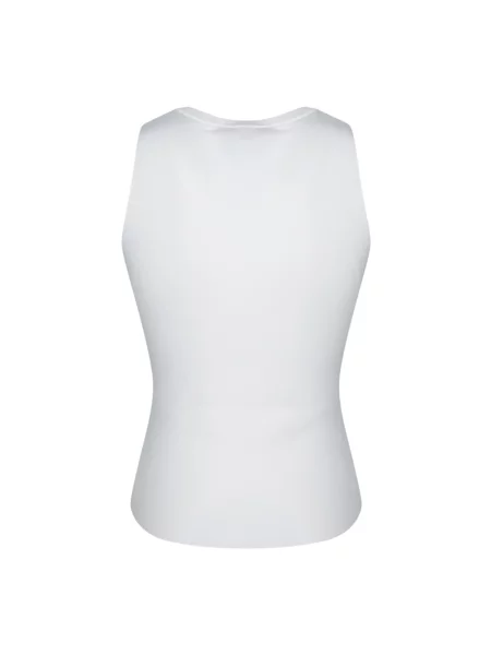 Top Diesel elegancki żakardowy na ramiączkach biały