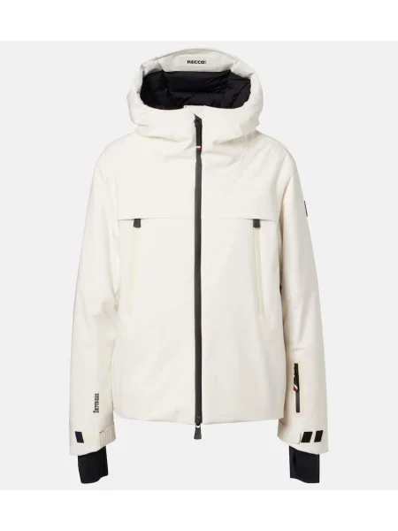 Jeździć na nartach kurtka narciarska Moncler Grenoble biała