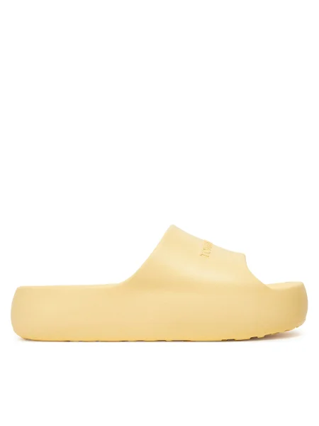 Чехли Tommy Jeans CHUNKY POOL SLIDE ESS с платформа жълто