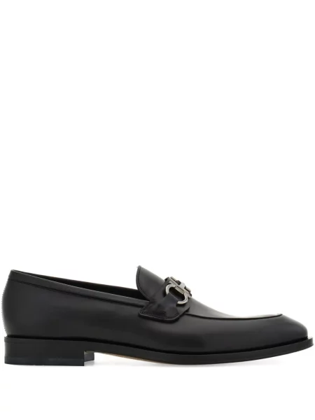 Pantofi loafer Ferragamo cu cataramă negru