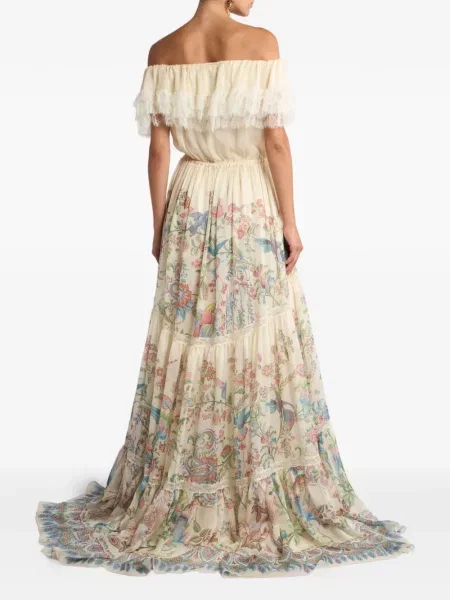 Rochie Etro cu model floral cu imagine de costum