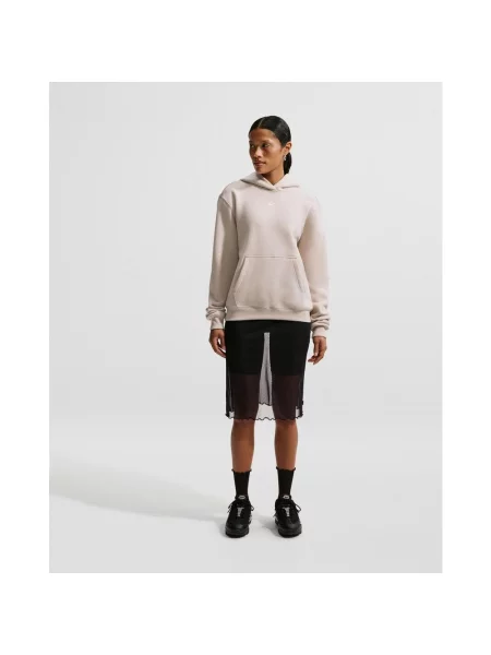 Bluza z kapturem Nike Studio Fleece Medium Weight XS beżowy