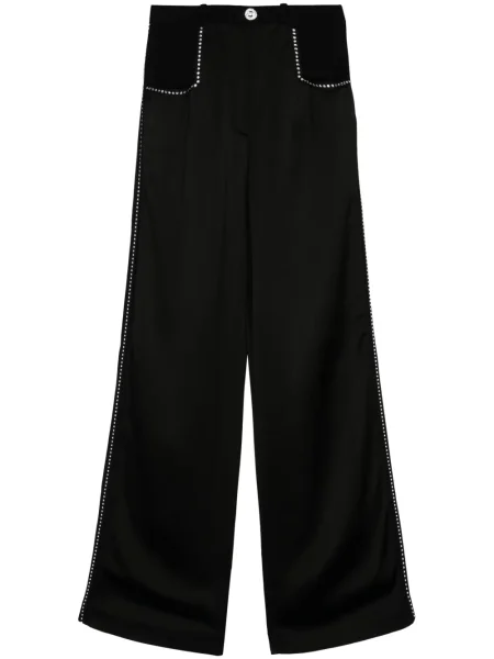 Pantaloni Sonia Rykiel de cristal negru