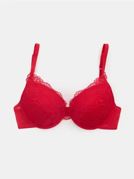 Бюстгальтер Extra Push-Up з мереживом червоний
