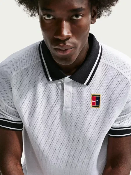 Nike Sportswear sportos póló férfi pamuttal NikeCourt Heritage fehér