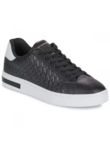 ARMANI EXCHANGE Niske tenisice LONDON / bijela crna
