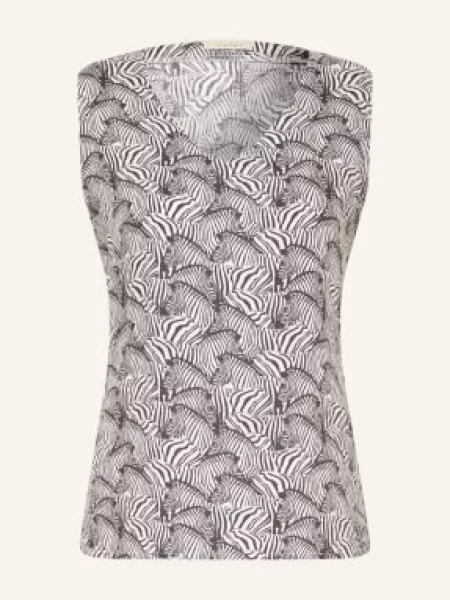 Lilienfels Bluzka Z Lnu schwarz biała